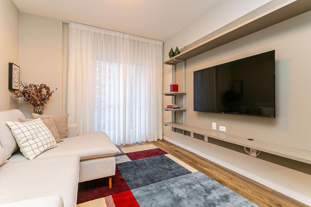 Vista Parcial Do Mar | 150M Do Shopping #Ca40 Apartment ฟลอเรียนอโปลิส ภายนอก รูปภาพ