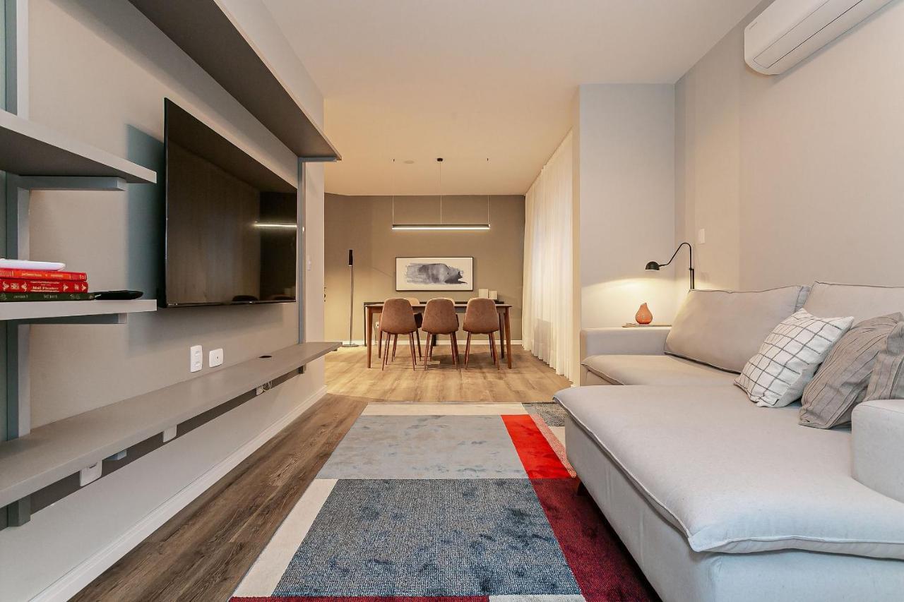 Vista Parcial Do Mar | 150M Do Shopping #Ca40 Apartment ฟลอเรียนอโปลิส ภายนอก รูปภาพ