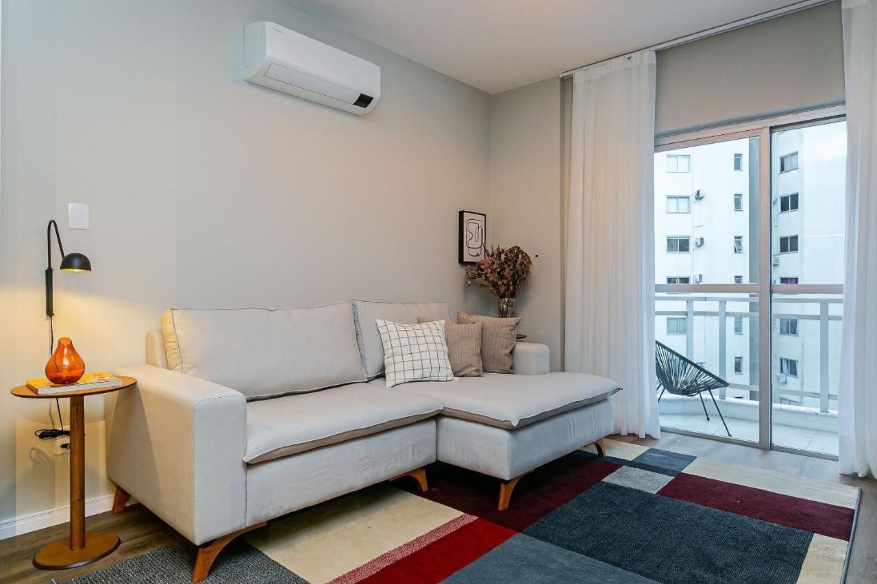 Vista Parcial Do Mar | 150M Do Shopping #Ca40 Apartment ฟลอเรียนอโปลิส ภายนอก รูปภาพ