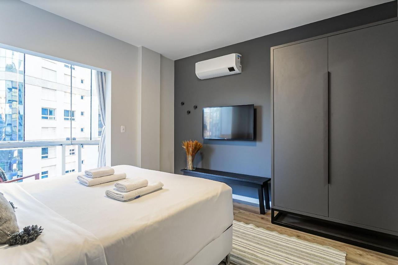Vista Parcial Do Mar | 150M Do Shopping #Ca40 Apartment ฟลอเรียนอโปลิส ภายนอก รูปภาพ